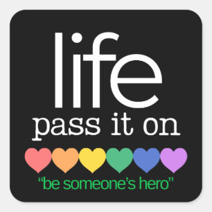 Life Organ Donor Awarness Stickers