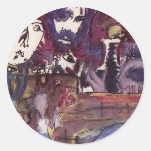 Life past before my eyes and now I'm over it Classic Round Sticker