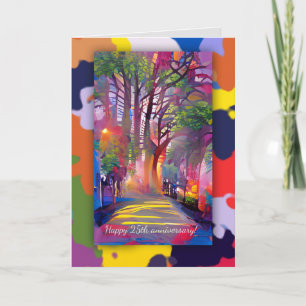 Life path anniversary with custom text card