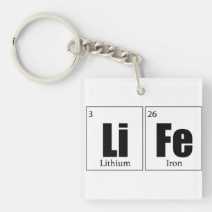 Life Periodic table Key Ring