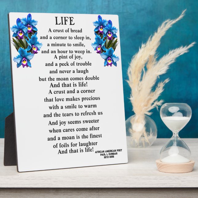LIFE poem Plaque (Side)