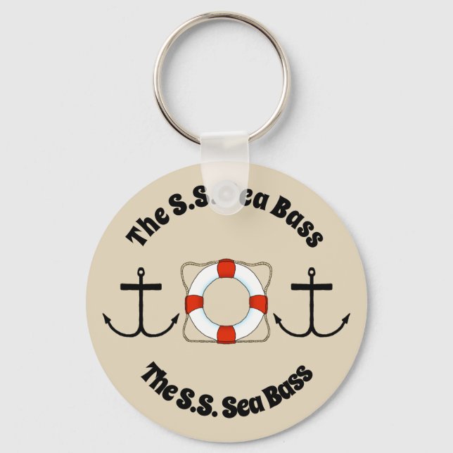 Life Preserver and Anchors Key Chain (Front)