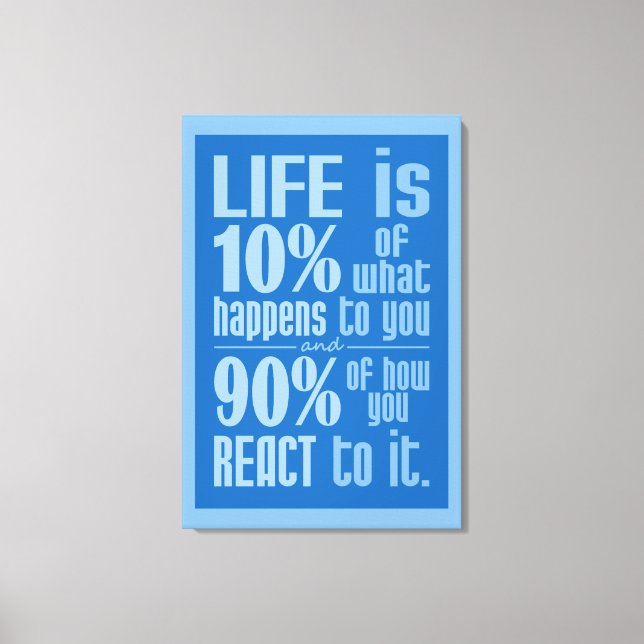LIFE QUOTE canvas print (Front)