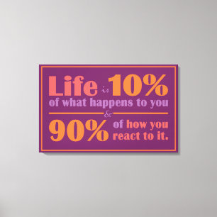 LIFE QUOTE canvas print