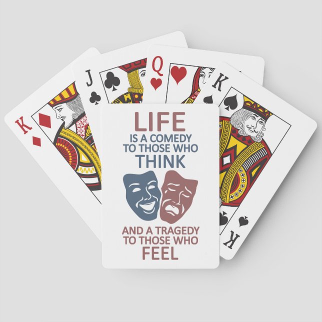 LIFE quote custom playing cards (Back)