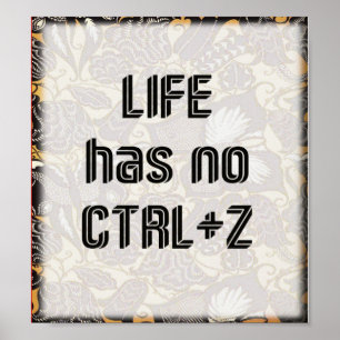 Life quote decorative  poster