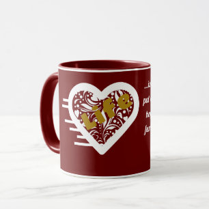 Life Quote Maroon Mug by Poet Adiela Akoo