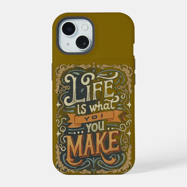 LIfe Quote phone case (Back)