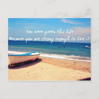 Life Quote Postcard