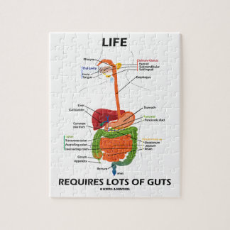 Life Requires Lots Of Guts (Digestive System) Jigsaw Puzzle