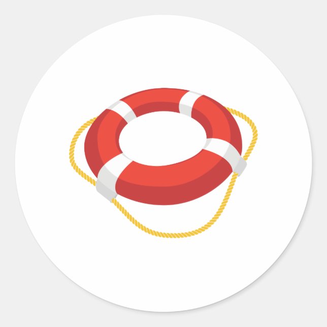 Life Ring Classic Round Sticker (Front)
