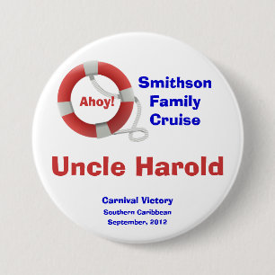 Life Ring Cruise Custom Name Badge