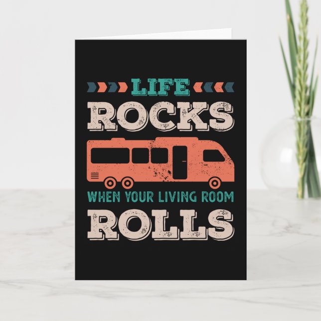 Life Rocks When your Living Room Rolls Card (Front)