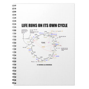 Life Runs On Its Own Cycle Krebs Cycle Humour Notebook