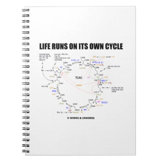 Life Runs On Its Own Cycle Krebs Cycle Humour Notebook