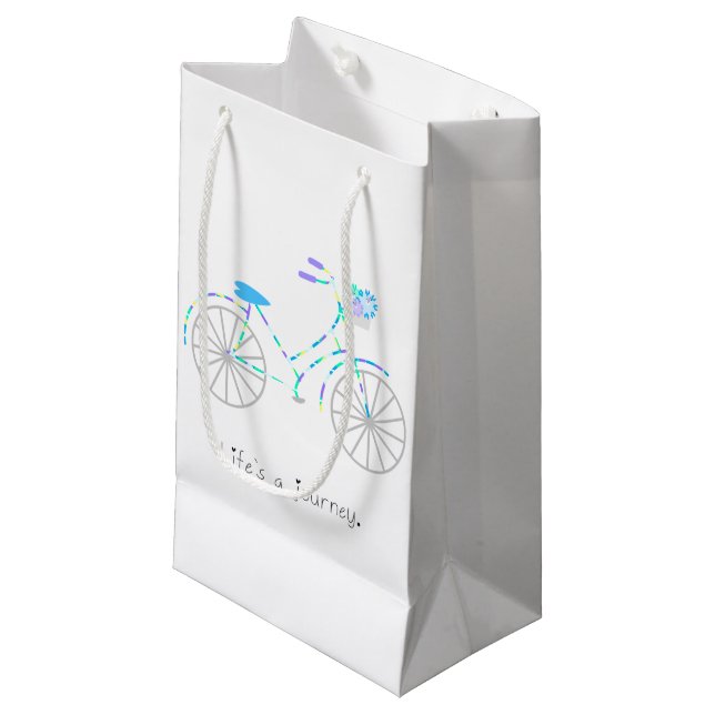 Life’s a Journey. Small Gift Bag (Front Angled)