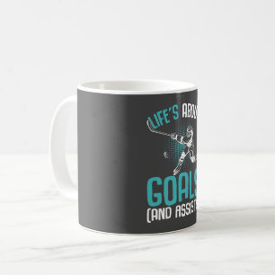 Life´s About Goals Hockey Player Ice Hockey Youth Coffee Mug