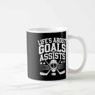 Life´s About Goals Hockey Player Ice Hockey Youth Coffee Mug