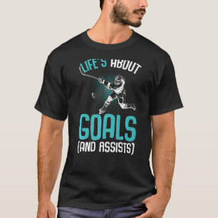 Life´s About Goals Hockey Player Ice Hockey Youth T-Shirt