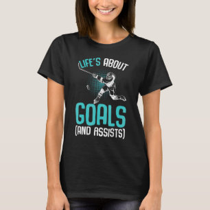 Life´s About Goals Hockey Player Ice Hockey Youth T-Shirt
