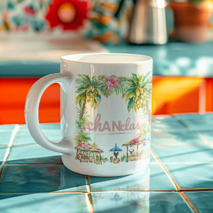 Life’s Better in Chanclas Tropical Palm Tree Coffee Mug