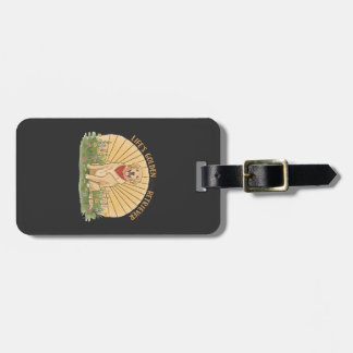 Life�s Golden with a Retriever Cute -Golden design Luggage Tag