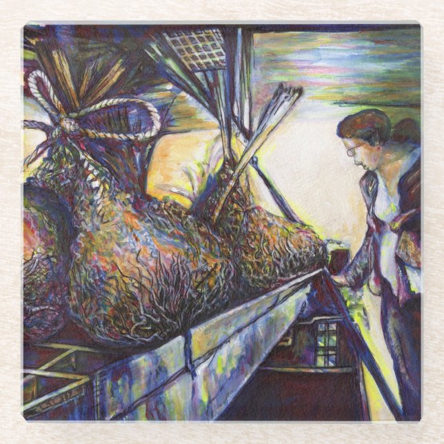 Life’s Hurling Destiny Glass Coaster (Front)