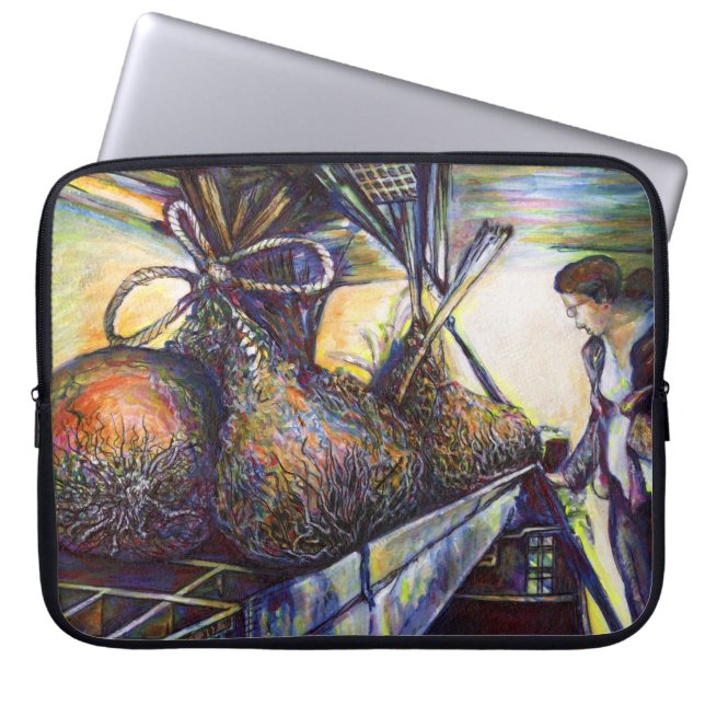 Life’s Hurling Destiny Laptop Sleeve (Front)