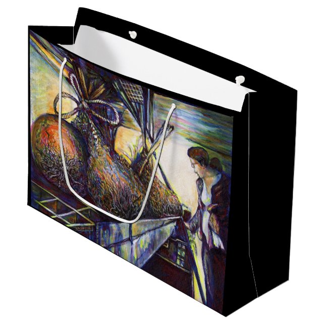 Life’s Hurling Destiny Large Gift Bag (Front Angled)