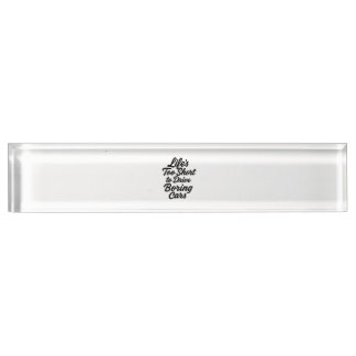Life’s Too Short to Drive Boring Cars – Sports Car Nameplate