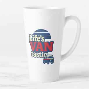 Life’s VANtastic Red Cream Blue Edition Latte Mug