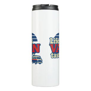 Life’s VANtastic Red Cream Blue Edition Thermal Tumbler