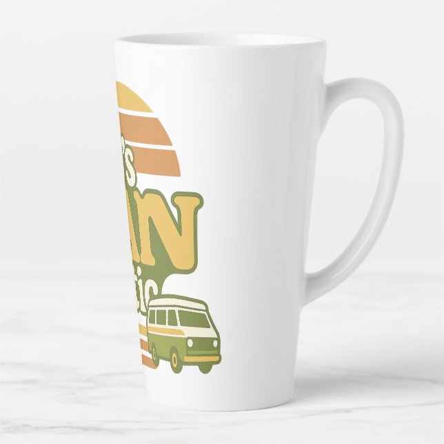 Life’s VANtastic Retro 70s Van Graphic Latte Mug (Right)