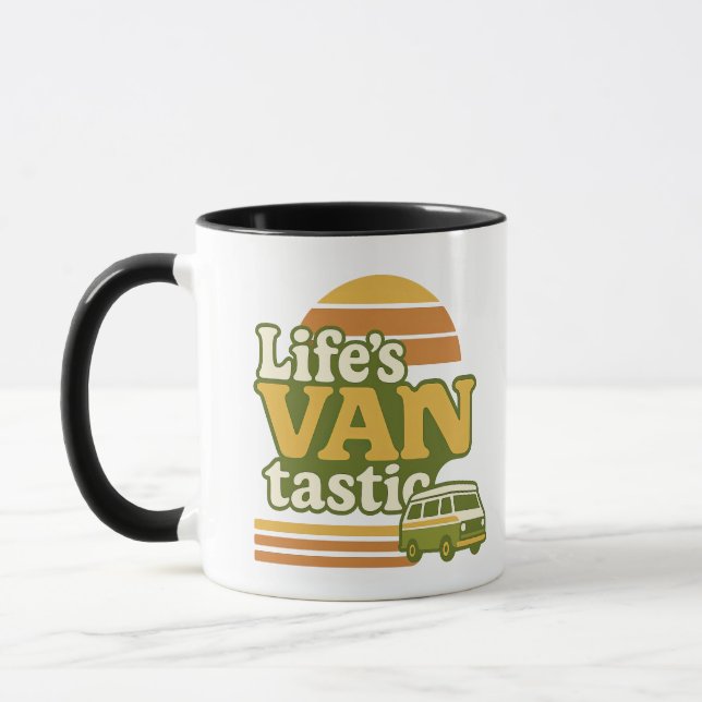 Life’s VANtastic Retro 70s Van Graphic Mug (Left)