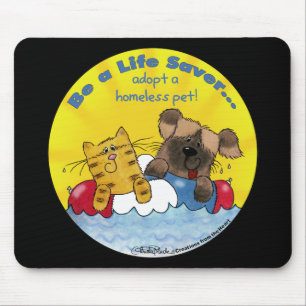 Life Saver- Adopt Homeless Pets Mouse Mat