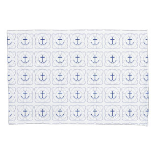 life Saver/Anchor Pillow Case (Dark Print)