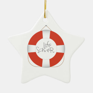 Life Saver Ceramic Tree Decoration