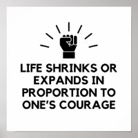 Life shrinks or expands