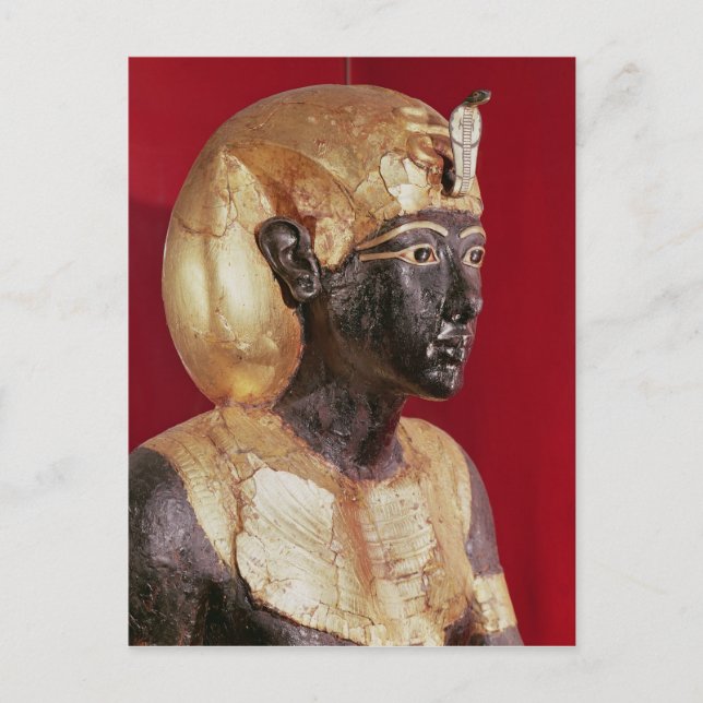 Life size statue of Tutankhamun Postcard (Front)