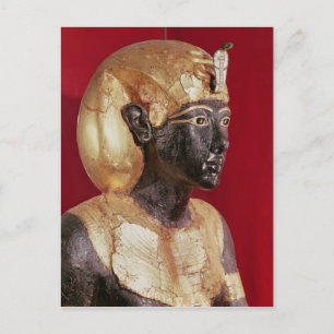Life size statue of Tutankhamun Postcard
