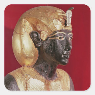 Life size statue of Tutankhamun Square Sticker