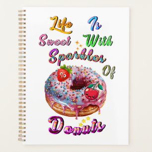 Life Stationery Is Sweet With Sparkles Of Doughnut Planner