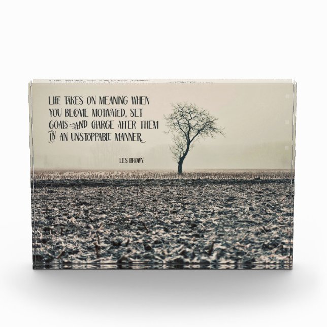 Life Takes On Meaning Photo Block (Front)