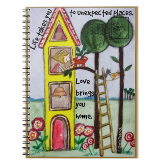 Life takes you to unexpected places notebook