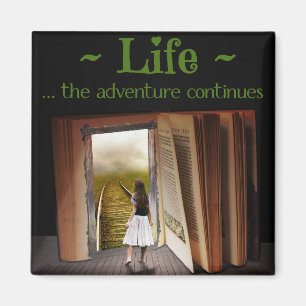Life, the adventure continues magnet