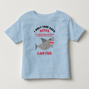 Life Threatening Food Allergy Alert Shark Shirt