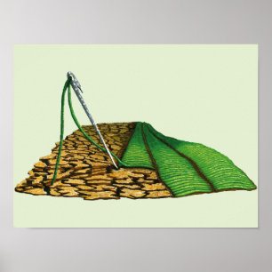 Life Vein - Surreal Hand Drawn Nature Art Poster