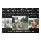 Life Well Lived Memorial Verse 3 Photo Collage