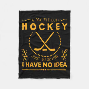 Life Without Hockey Fleece Blanket