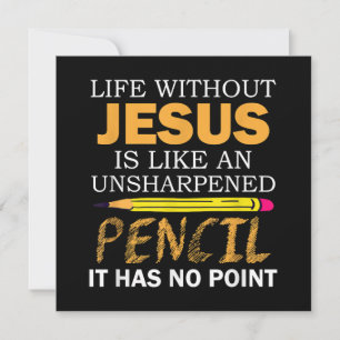 Life Without Jesus Funny Christian Religious Faith Thank You Card